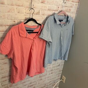 Tommy Hilfiger Women Polo Shirt Set - Pink and Blue
